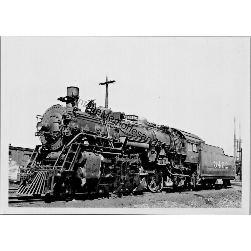 Vtg atchison, topeka, & santa fe railway a.t.se 3402 steam locomotive t2-201
